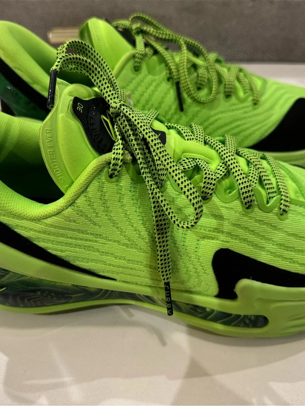 Under Armour Curry 12 Extraterrestrial Neon Green Basketball Shoes